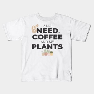 Coffee & plant lover Kids T-Shirt